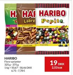 Nielsen's Discount HARIBO, DKK 19 tilbud