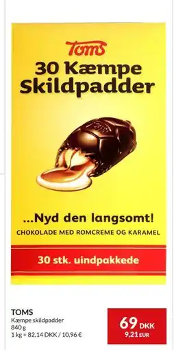 Nielsen's Discount TOMS, DKK 69 tilbud