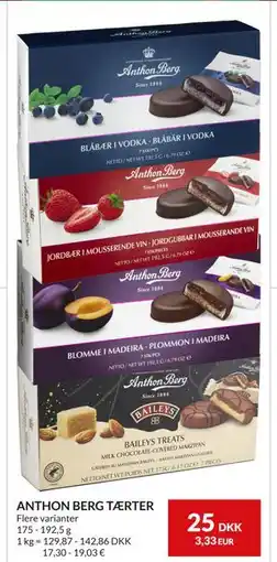 Nielsen's Discount ANTHON BERG TÆRTER, DKK 25 tilbud