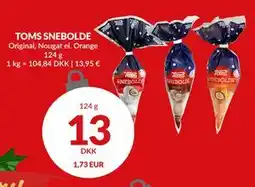 Nielsen's Discount TOMS SNEBOLDE, DKK 13 tilbud