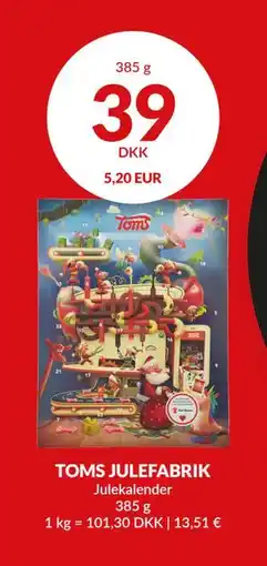 Nielsen's Discount TOMS JULEFABRIK, DKK 39 tilbud