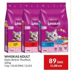 Nielsen's Discount WHISKAS ADULT, DKK 89 tilbud