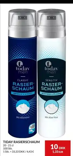 Nielsen's Discount TIDAY RASIERSCHAUM, DKK 10 tilbud