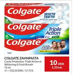 Nielsen's Discount COLGATE ZAHNPASTA, DKK 10 tilbud