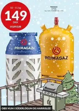 Nielsen's Discount PRIMAGAZ, DKK 149 tilbud