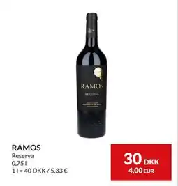 Nielsen's Discount RAMOS, DKK 30 tilbud