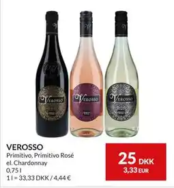 Nielsen's Discount VEROSSO, DKK 25 tilbud