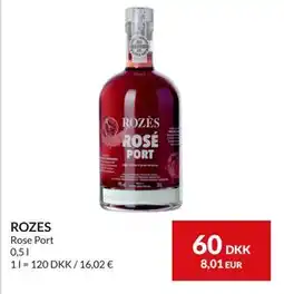 Nielsen's Discount ROZES, DKK 60 tilbud