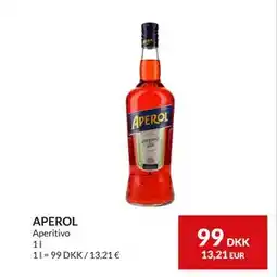 Nielsen's Discount APEROL, DKK 99 tilbud