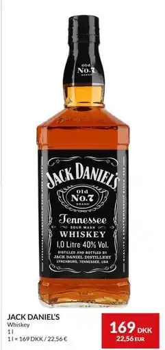 Nielsen's Discount JACK DANIEL’S, DKK 169 tilbud
