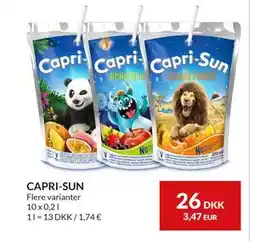 Nielsen's Discount CAPRI-SUN, DKK 26 tilbud