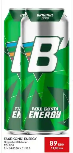 Nielsen's Discount FAXE KONDI ENERGY, DKK 89 tilbud