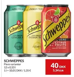 Nielsen's Discount SCHWEPPES, DKK 40 tilbud