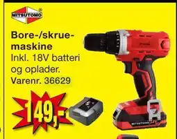 Harald Nyborg Bore-/skruemaskine, DKK 149 tilbud