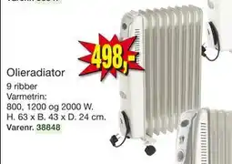 Harald Nyborg Olieradiator, DKK 498 tilbud