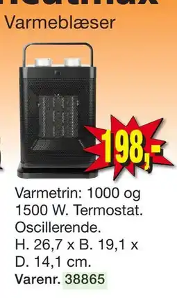 Harald Nyborg Varmeblæser, DKK 198 tilbud