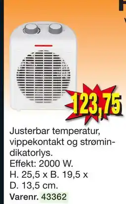 Harald Nyborg Varmeblæser, DKK 123.75 tilbud