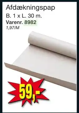 Harald Nyborg Afdækningspap, DKK 59 tilbud