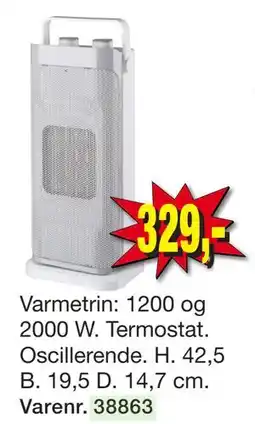 Harald Nyborg Varmeblæser, DKK 329 tilbud