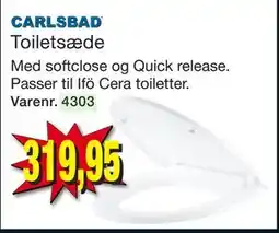 Harald Nyborg Toiletsæde, DKK 319.95 tilbud