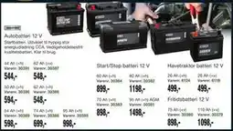 Harald Nyborg Start/Stop batteri 12 V tilbud