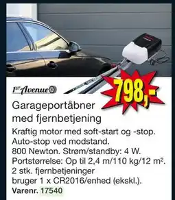 Harald Nyborg Garageportåbner med fjernbetjening, DKK 798 tilbud