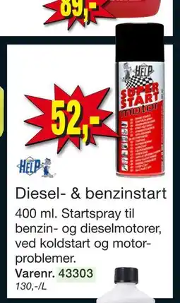 Harald Nyborg Diesel- & benzinstart, DKK 52 tilbud