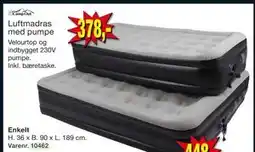 Harald Nyborg Luftmadras med pumpe, DKK 378 tilbud