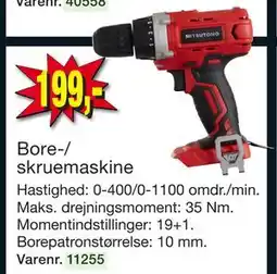 Harald Nyborg Bore-/ skruemaskine, DKK 199 tilbud