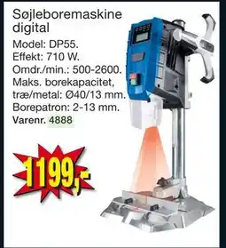 Harald Nyborg Søjleboremaskine digital, DKK 1199 tilbud