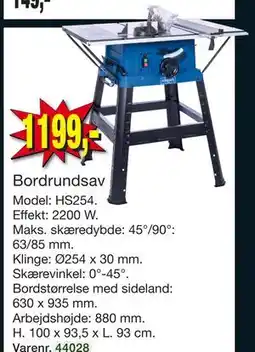 Harald Nyborg Bordrundsav, DKK 1199 tilbud