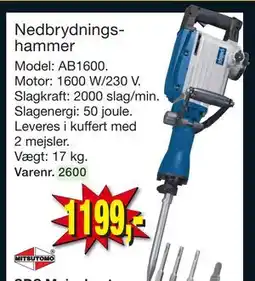 Harald Nyborg Nedbrydningshammer, DKK 1199 tilbud