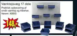Harald Nyborg Værktøjsvæg 17 dele, DKK 148 tilbud