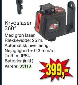Harald Nyborg Krydslaser 360°, DKK 399 tilbud