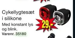 Harald Nyborg Cykellygtesæt i silikone, DKK 29 tilbud