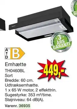 Harald Nyborg Emhætte, DKK 449 tilbud