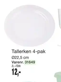 Harald Nyborg Tallerken 4-pak, DKK 12 tilbud