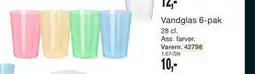 Harald Nyborg Vandglas 6-pak, DKK 10 tilbud