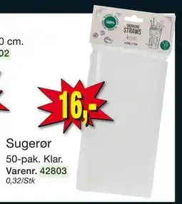 Harald Nyborg Sugerør, DKK 16 tilbud