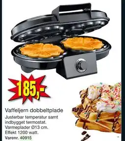 Harald Nyborg Vaffeljern dobbeltplade, DKK 185 tilbud