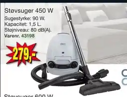 Harald Nyborg Støvsuger 450 W, DKK 279 tilbud