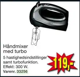 Harald Nyborg Håndmixer med turbo, DKK 119 tilbud