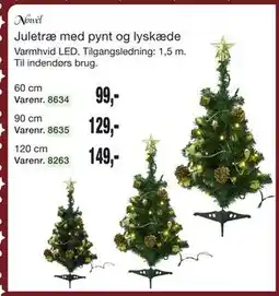 Harald Nyborg Juletræ med pynt og lyskæde tilbud