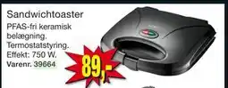 Harald Nyborg Sandwichtoaster, DKK 89 tilbud
