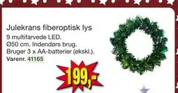 Harald Nyborg Julekrans fiberoptisk lys, DKK 199 tilbud