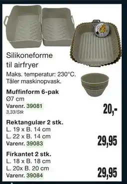 Harald Nyborg Silikoneforme til airfryer tilbud