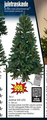 Harald Nyborg Juletræ 432 LED, DKK 999 tilbud