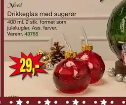 Harald Nyborg Drikkeglas med sugerør, DKK 29 tilbud