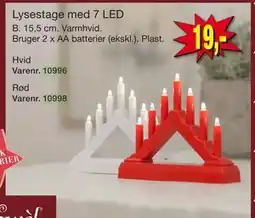 Harald Nyborg Lysestage med 7 LED, DKK 19 tilbud