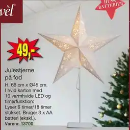 Harald Nyborg Julestjerne på fod, DKK 49 tilbud